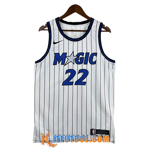 Camisetas NBA Orlando Magic (WAGNER #22) 2025/26 Blanco/Azul/Negro