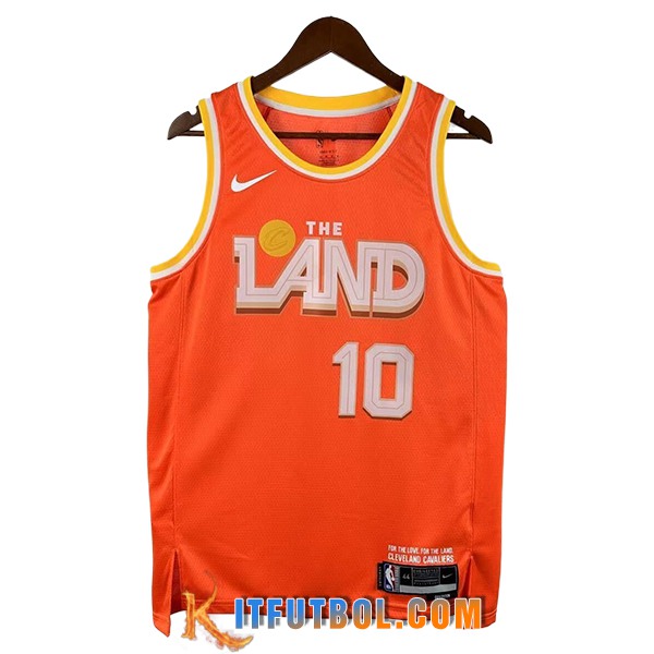 Camisetas NBA Los Cleveland Cavaliers (GARLAND #10) 2025/26 Naranja/Blanco