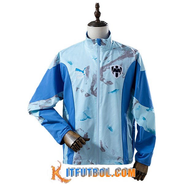 Rompevientos CF Monterrey Azul/Gris 2025/2026