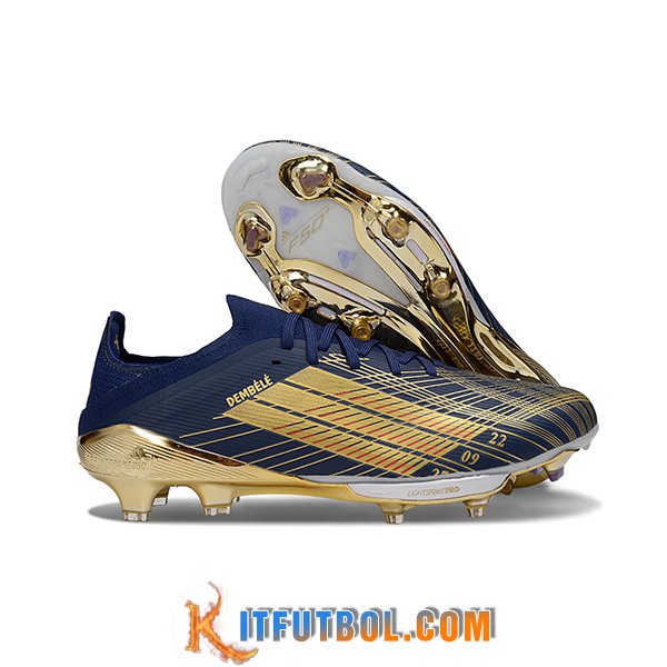 Adidas Botas De Fútbol F50+.1 FG Azul/Amarillo