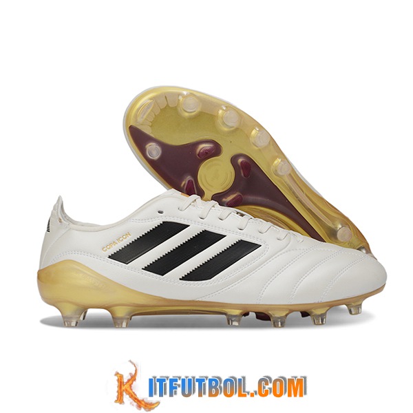 Copa Botas De Fútbol ICON II FG/AG Blanco/Negro/Amarillo