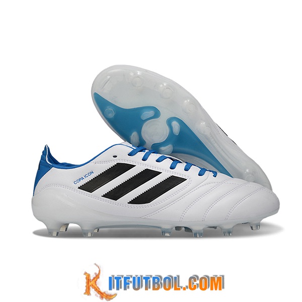 Copa Botas De Fútbol ICON II FG/AG Blanco/Negro/Azul