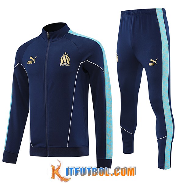 Chandal Equipos De Futbol Chaquetas Marsella Azul Oscuro 2025/2026