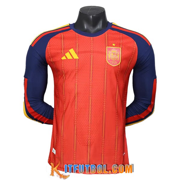 Camiseta Equipo Nacional España Primera Manga Largas Coupe Du Monde 2026