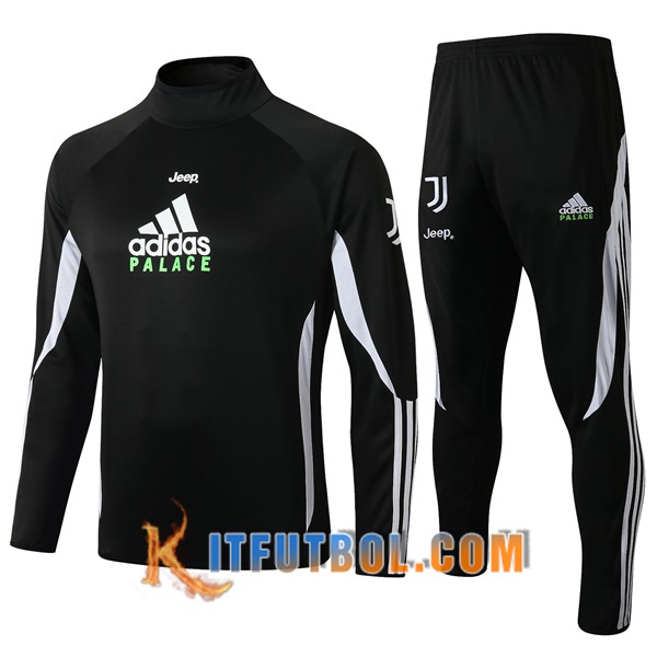 Nueva Chandal Futbol + Pantalones Juventus Negro Cuello Alto 19/20